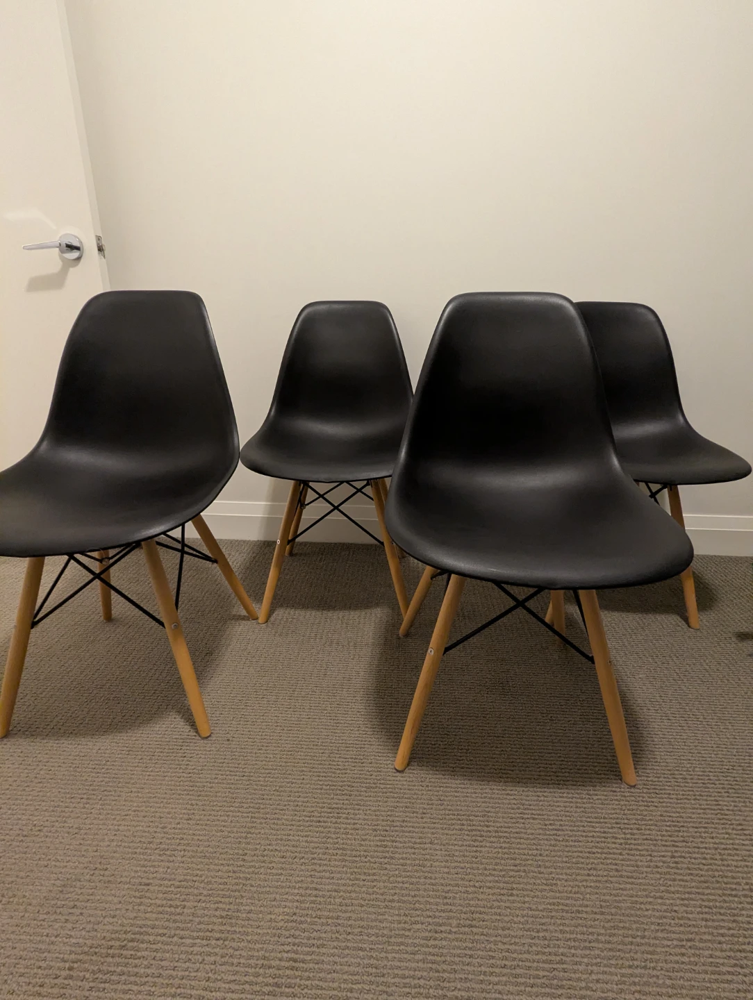 Structube Set of 4 Dining Chairs - Black - photo 4