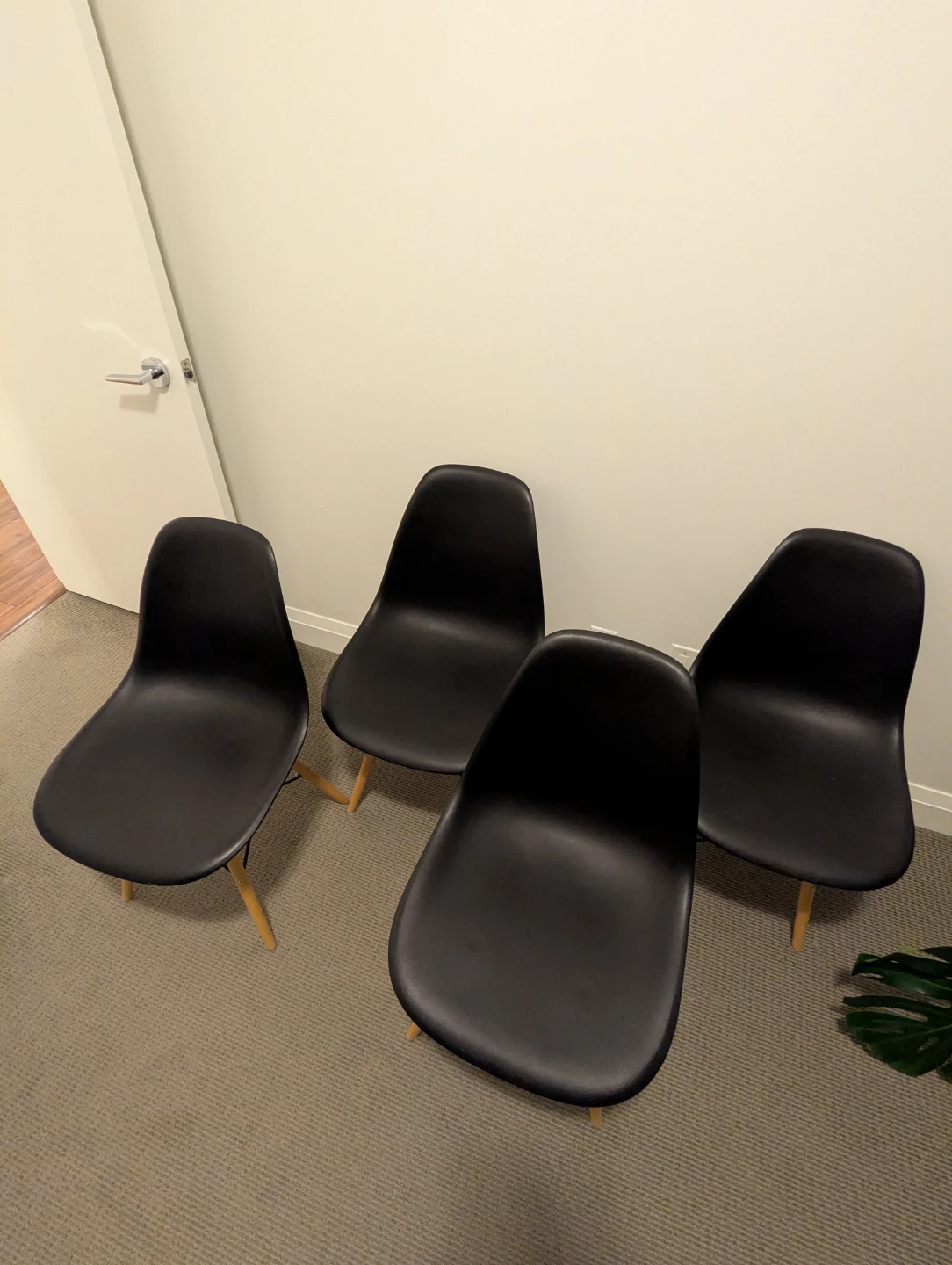 Structube Set of 4 Dining Chairs - Black - photo 5