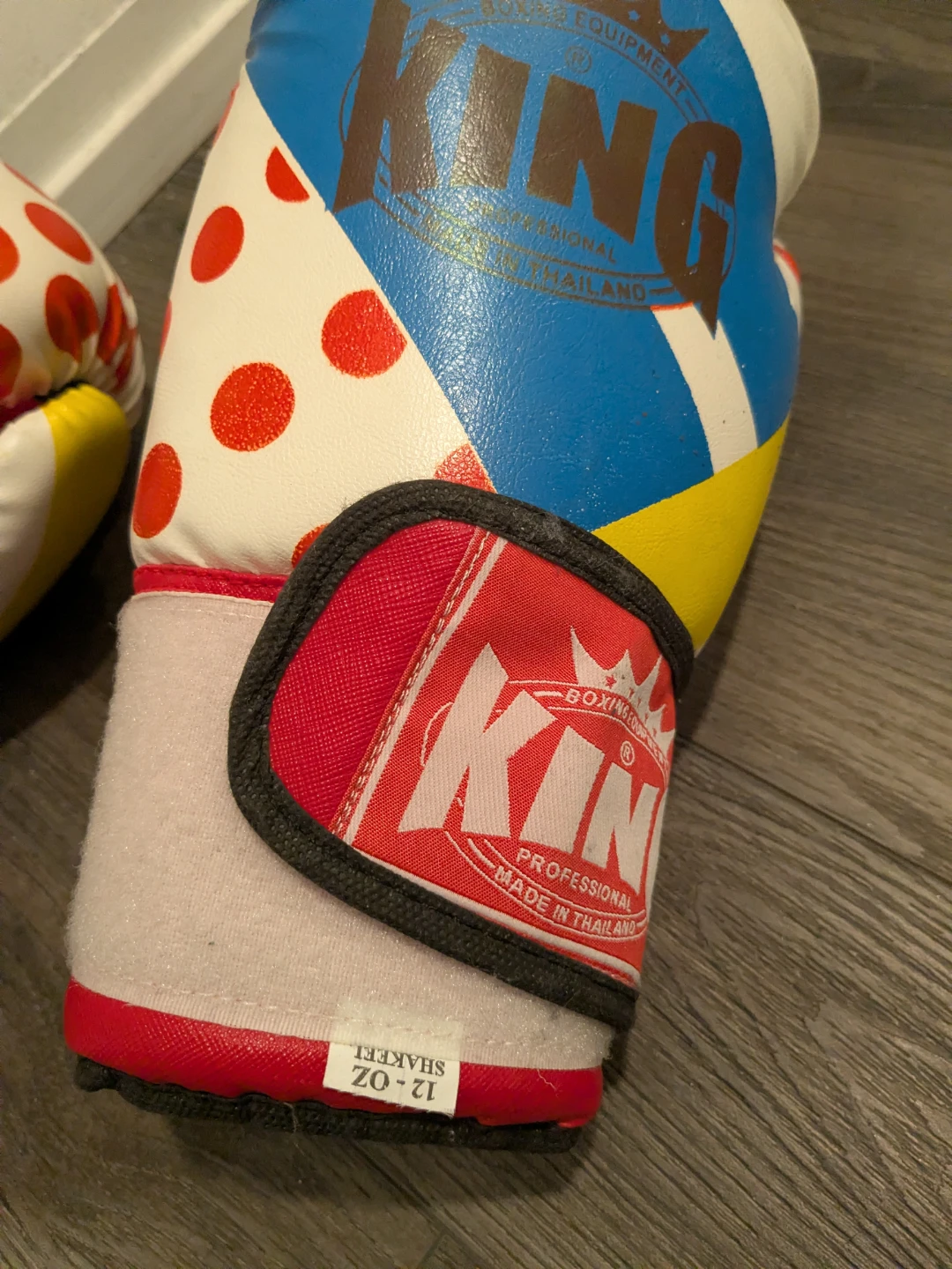 King Boxing Gloves 12 oz - Polka Dot Design - photo 4