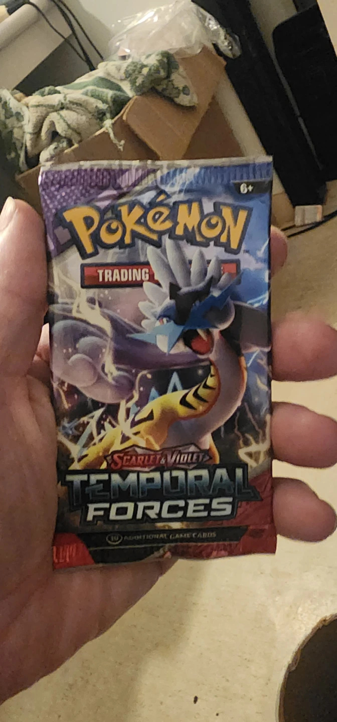 6 Pokemon Scarlet & Violet Temporal Forces Booster Pack