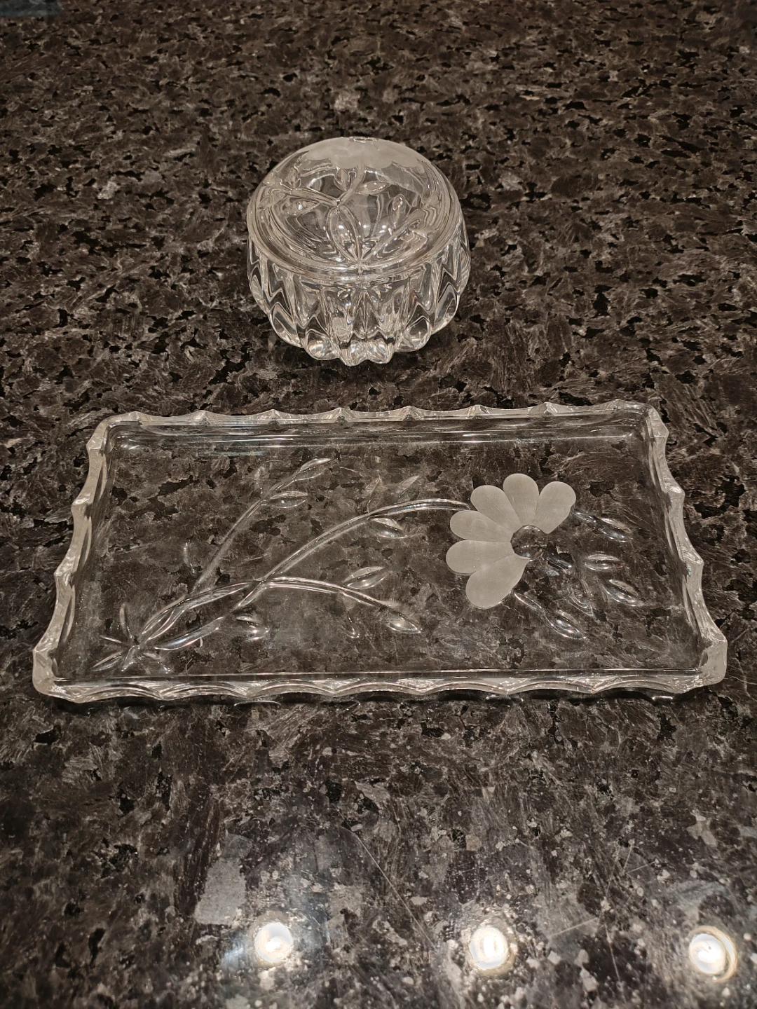Princess House Vanity Tray & Lidded Trinket Box - photo 4