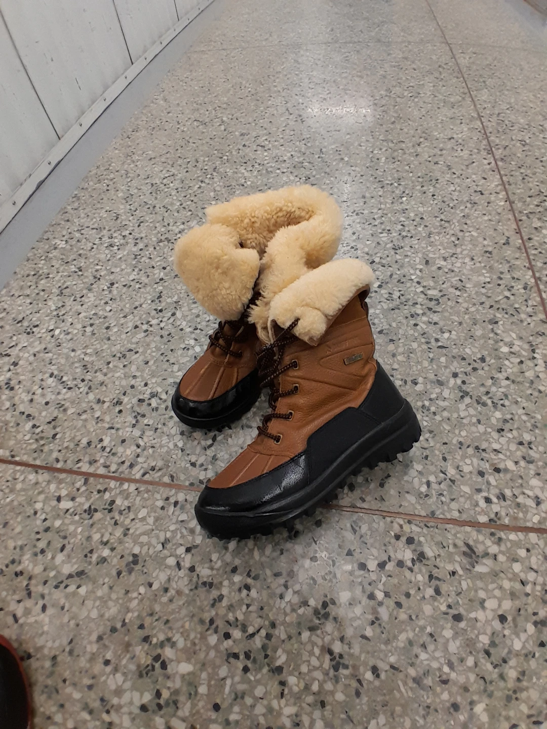 Banff Brown Leather Winter Boots Women's Size 7 - photo 3