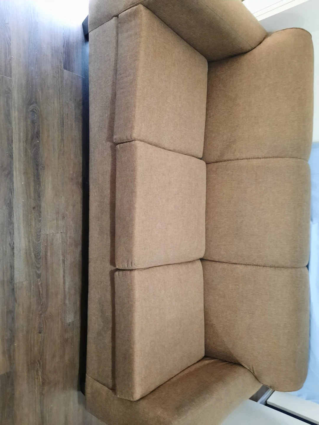 Comfortable 5 seater Brown fabric Sofa