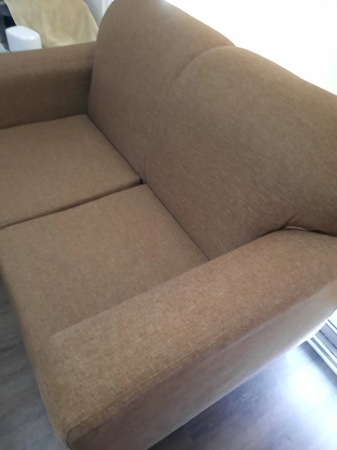 Comfortable 5 seater Brown fabric Sofa - photo 3