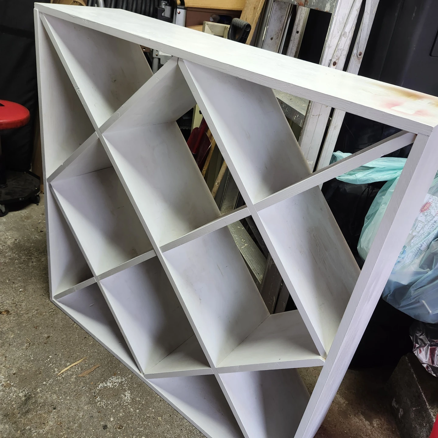 White Wooden Shoe Rack