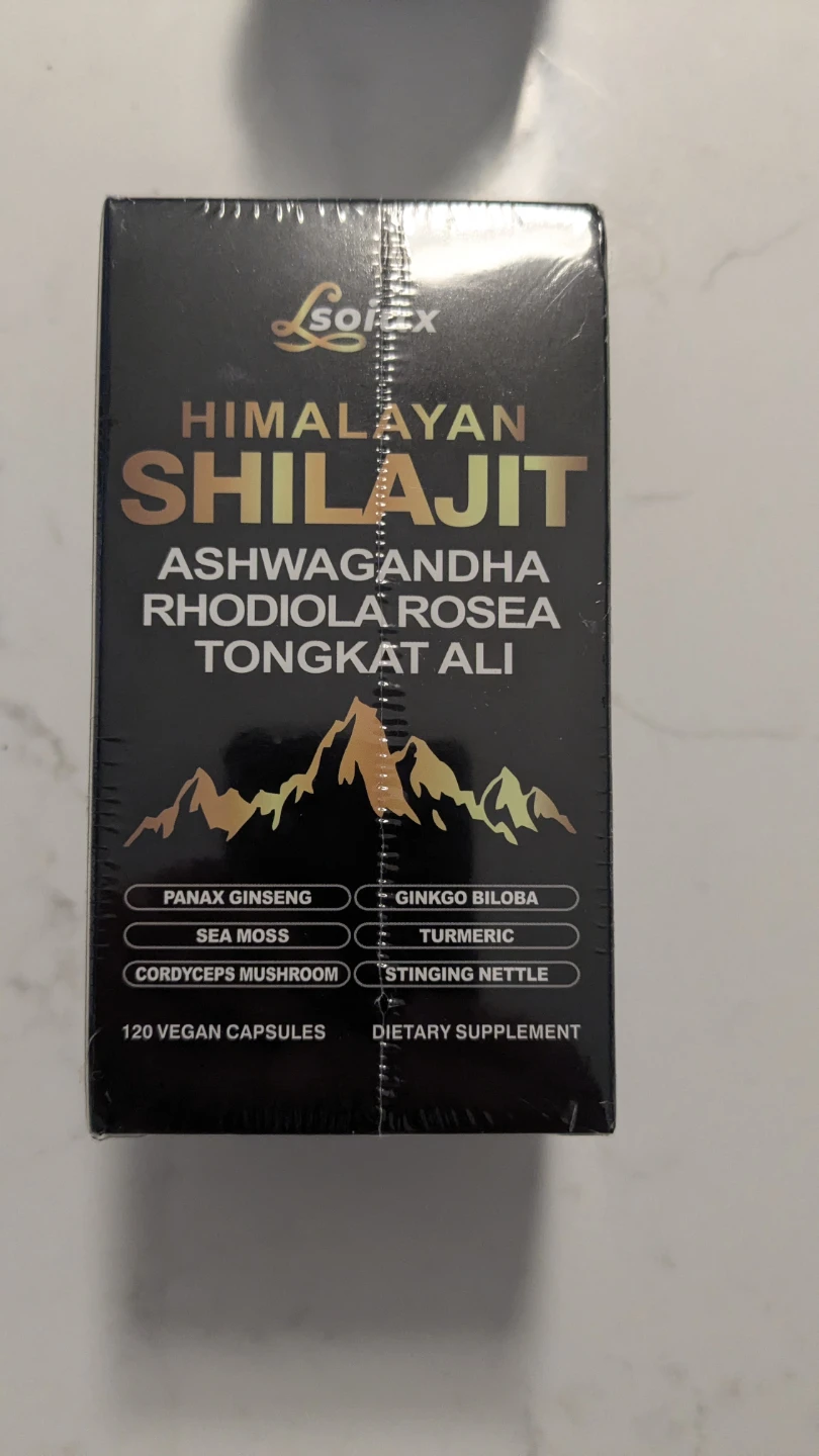 New Lsoiux Himalayan Shilajit - Stress Less 120 Vegan Capsules