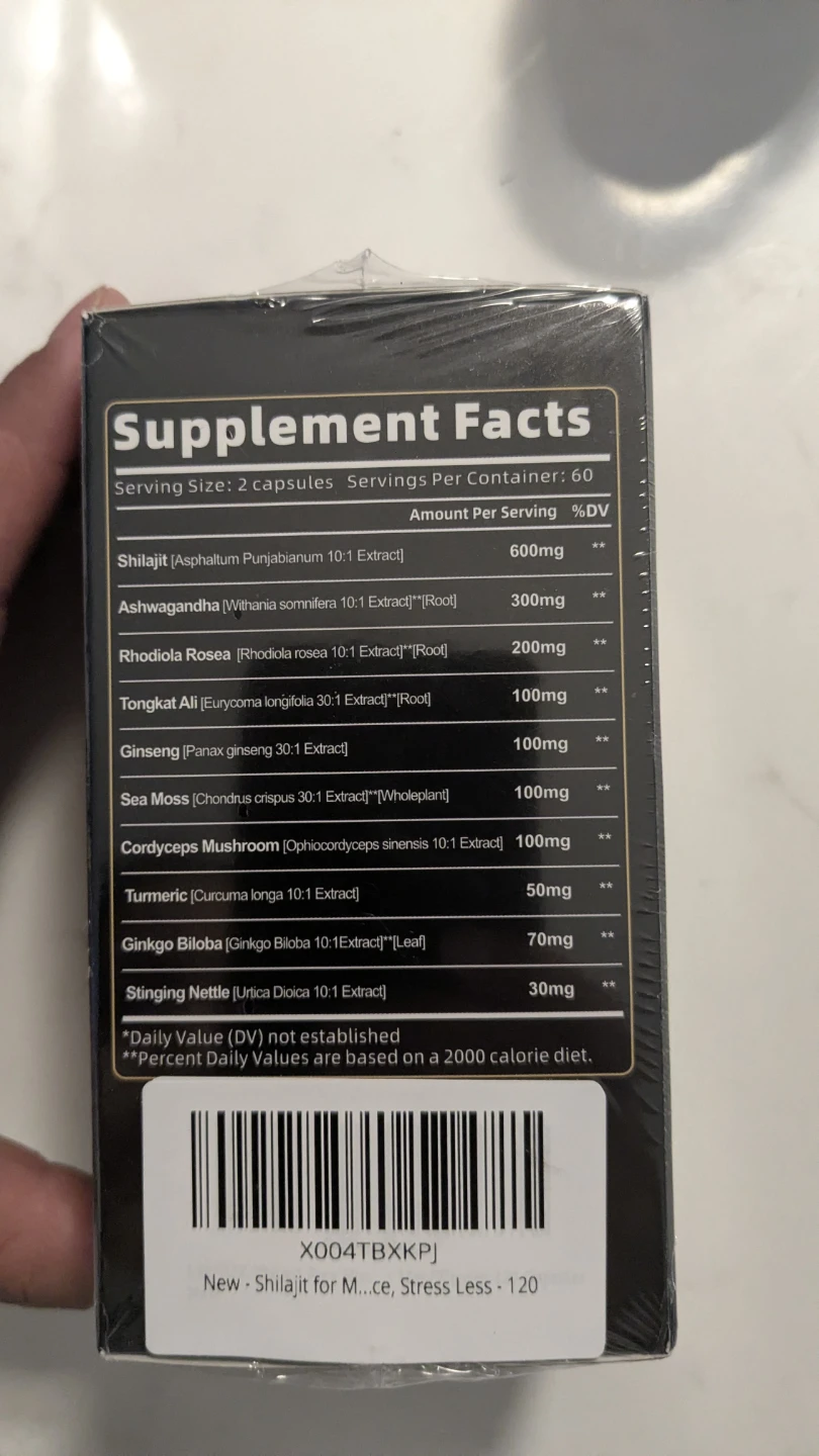 New Lsoiux Himalayan Shilajit - Stress Less 120 Vegan Capsules - photo 3