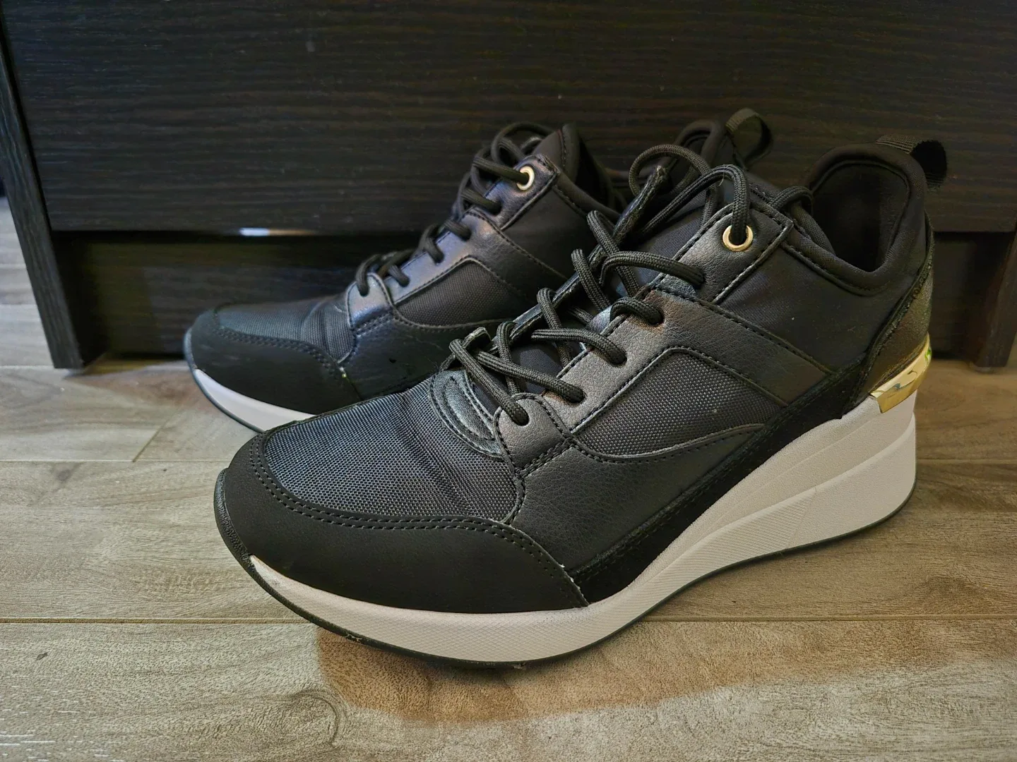 Black Wedge Heel Sneakers ALDO US 7 image indicator(4)