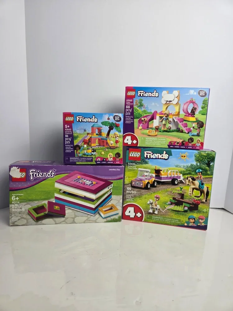 4 brand new lego friends playsets
