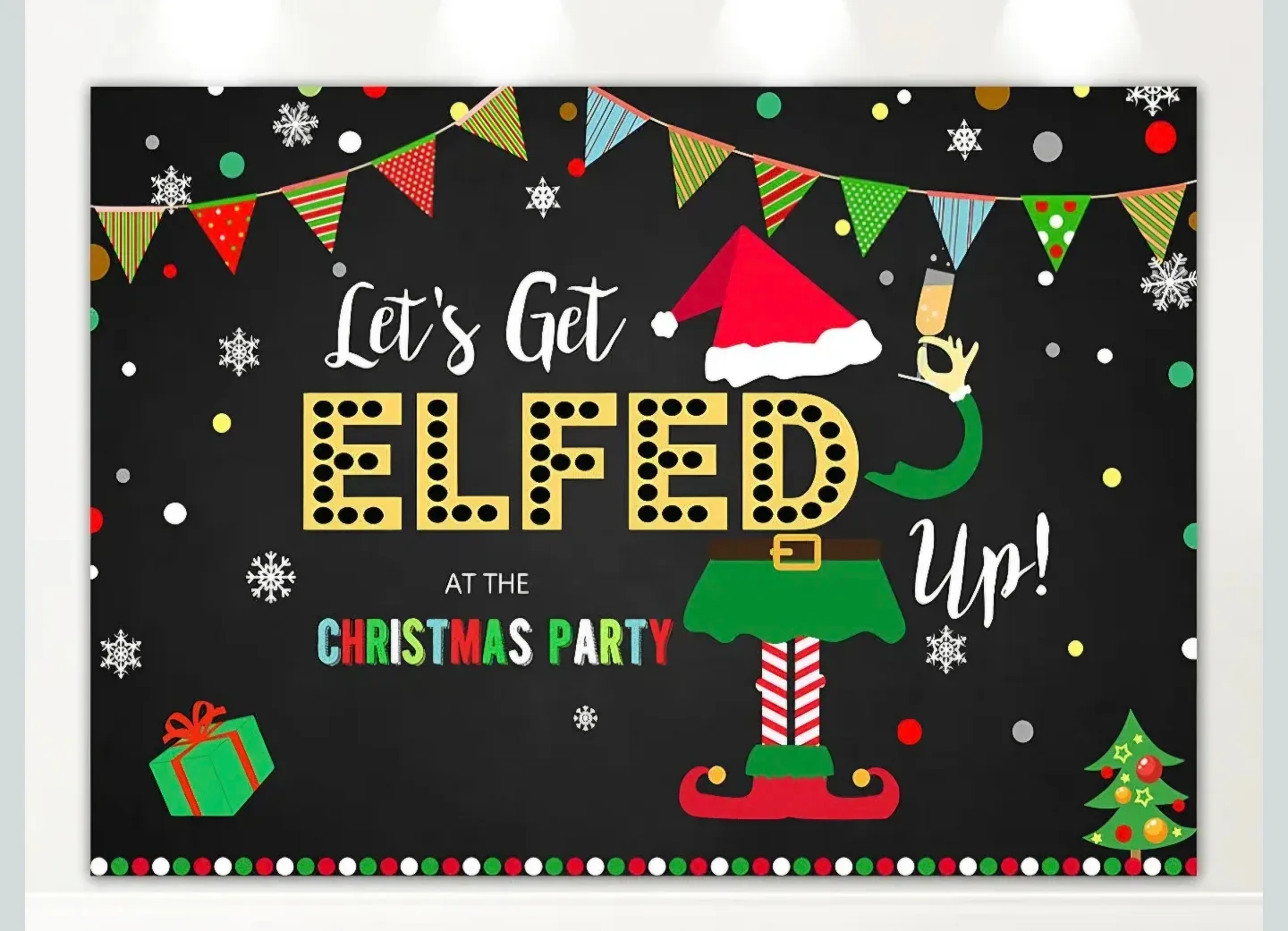 Christmas Party Backdrop 150x120