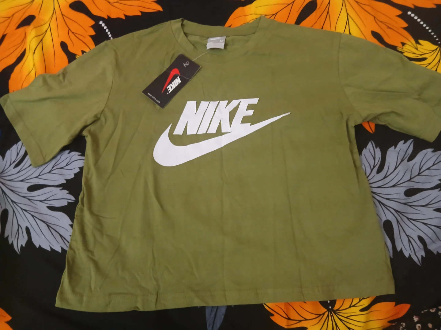 Nike Olive Green T-Shirt - Size M - photo 2