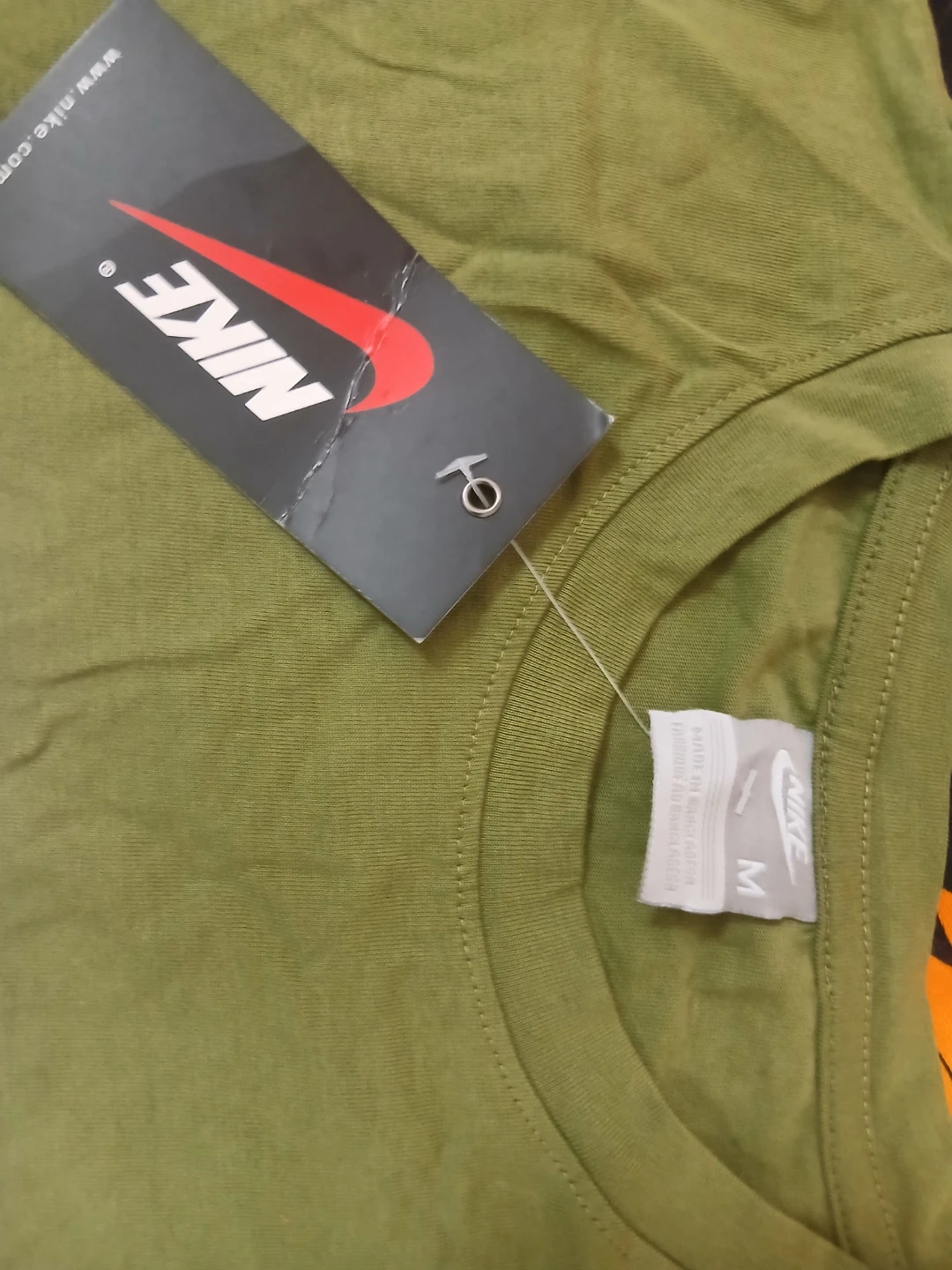 Nike Olive Green T-Shirt - Size M - photo 3