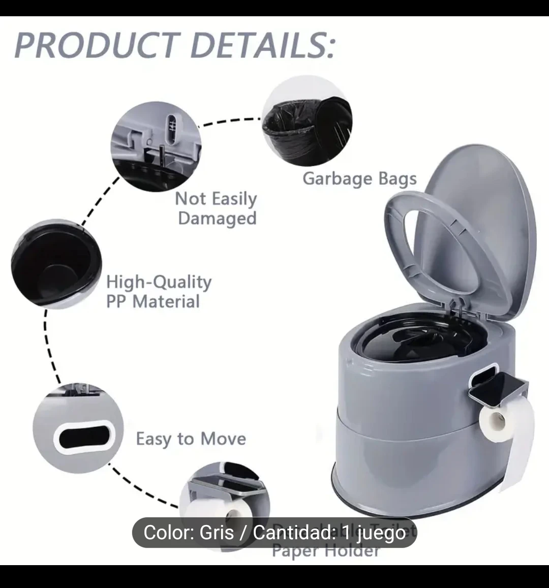 Portable Travel Toilet - Extra Large