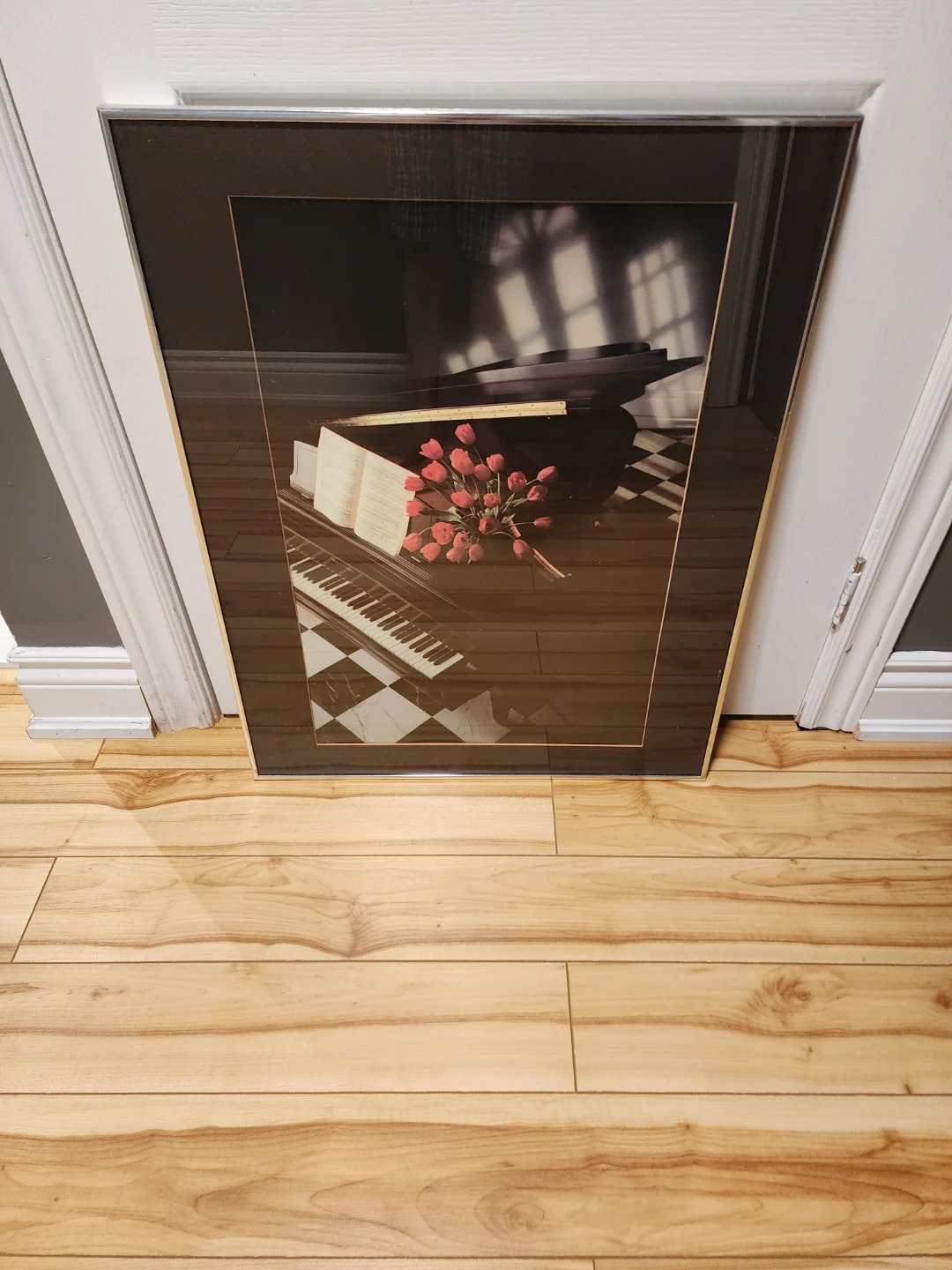 Piano & Flowers Framed Art Print - photo 2