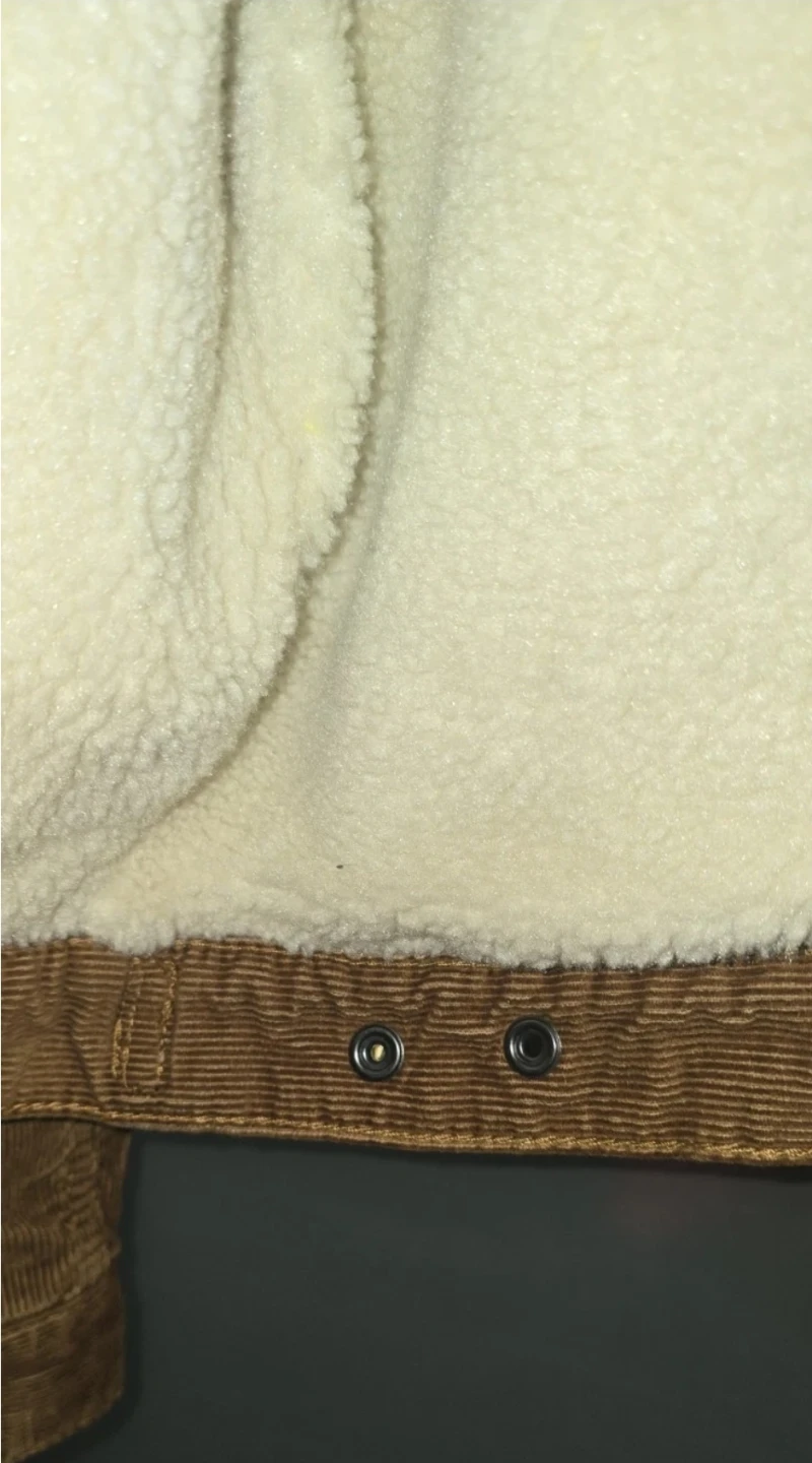 GAP Brown Corduroy Sherpa Lined Jacket Size M - photo 4