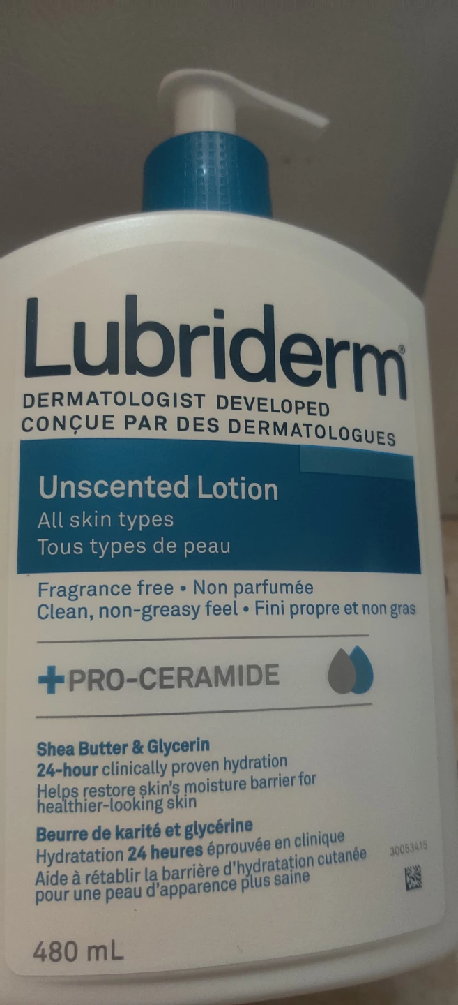 Lubriderm Unscented Lotion - 480 mL x 2 - photo 2