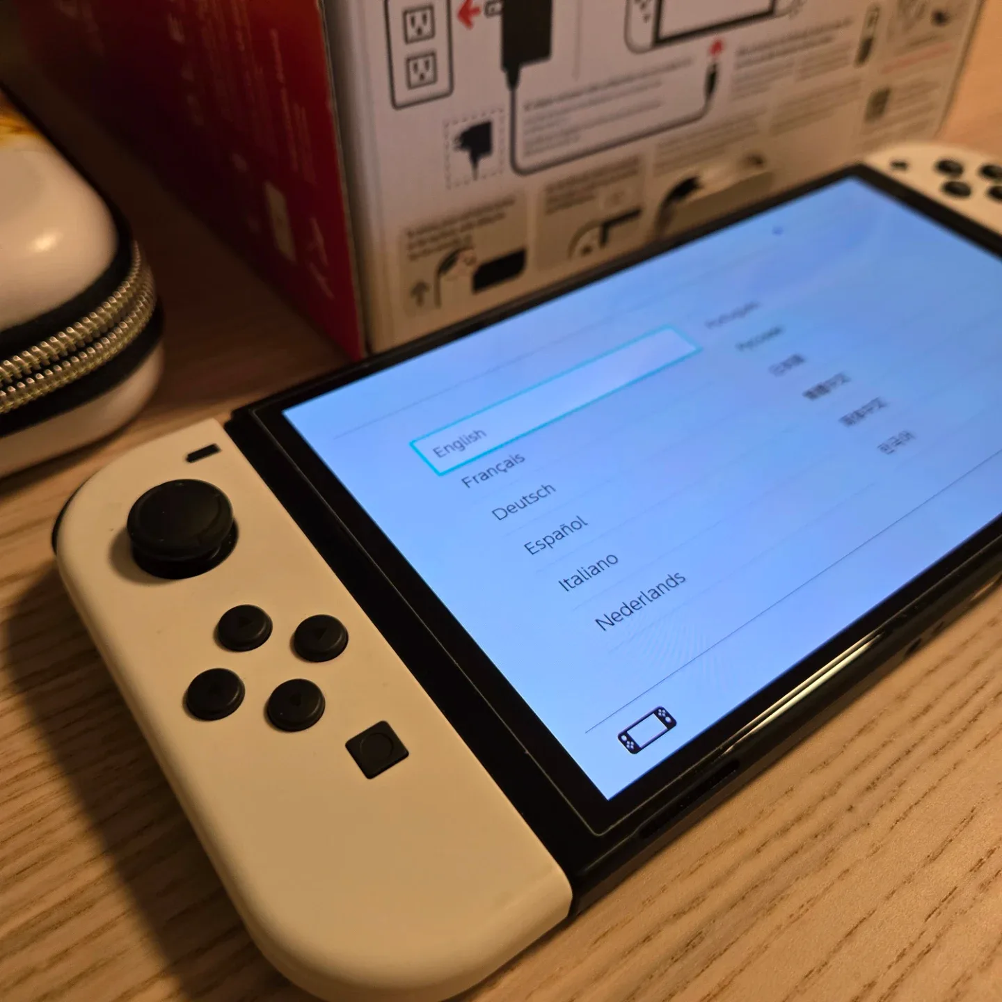 Nintendo Switch OLED like new in box. With extras image indicator(3)