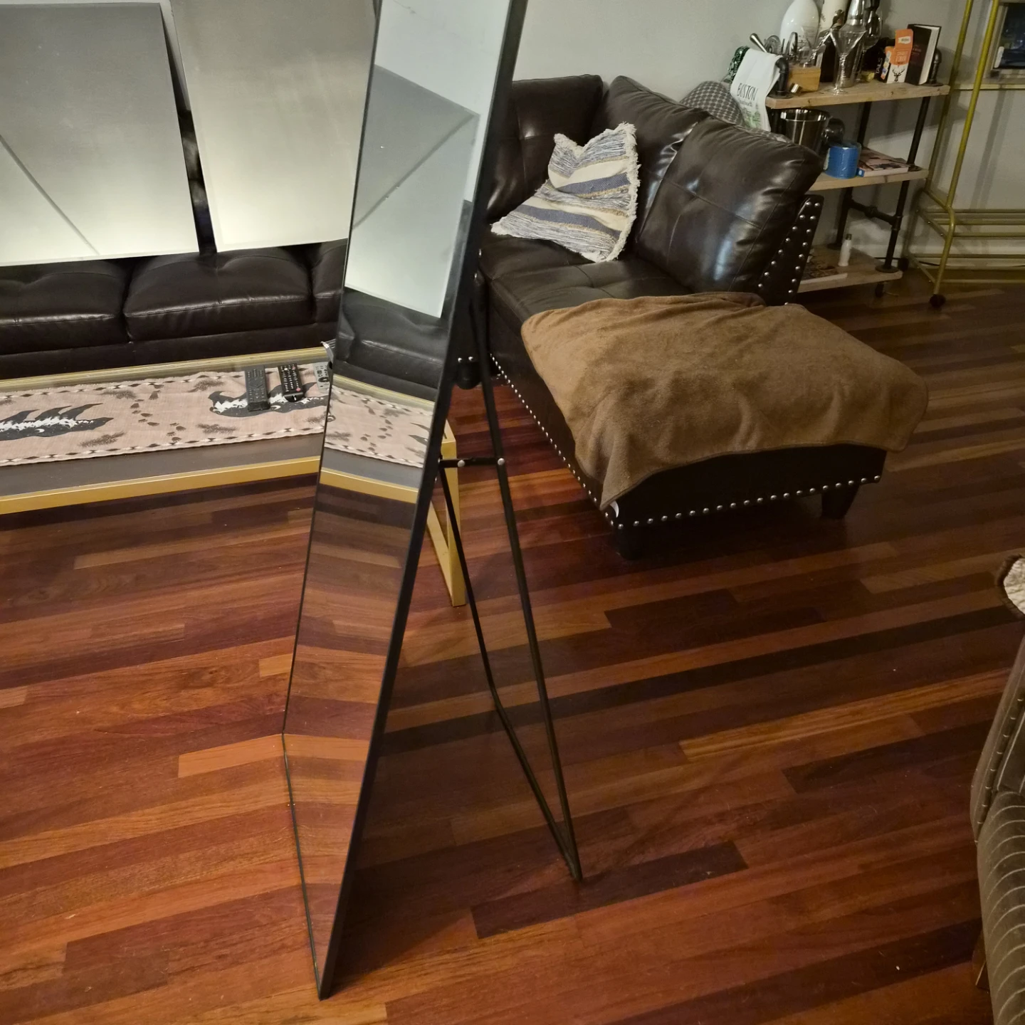 Full Length Standing Black Framed Mirror - photo 2