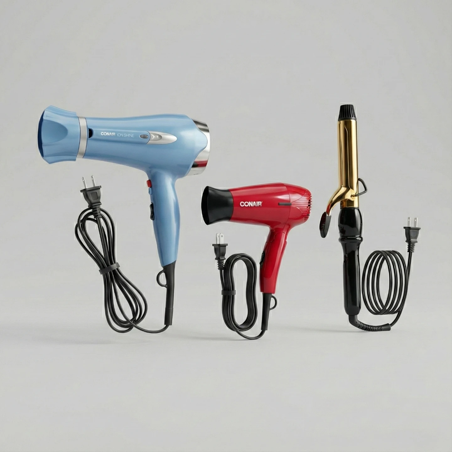 Hair Dryer x2 & Curling Iron Bundle