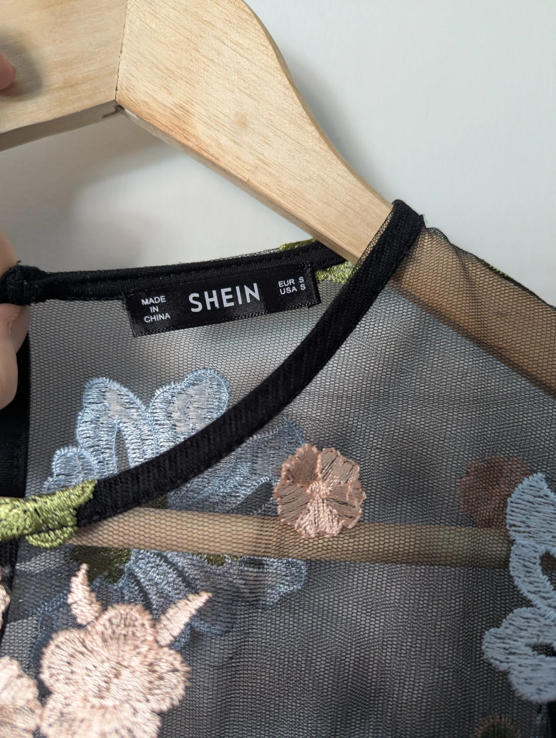 Shein Floral Embroidered Mesh Top - photo 3