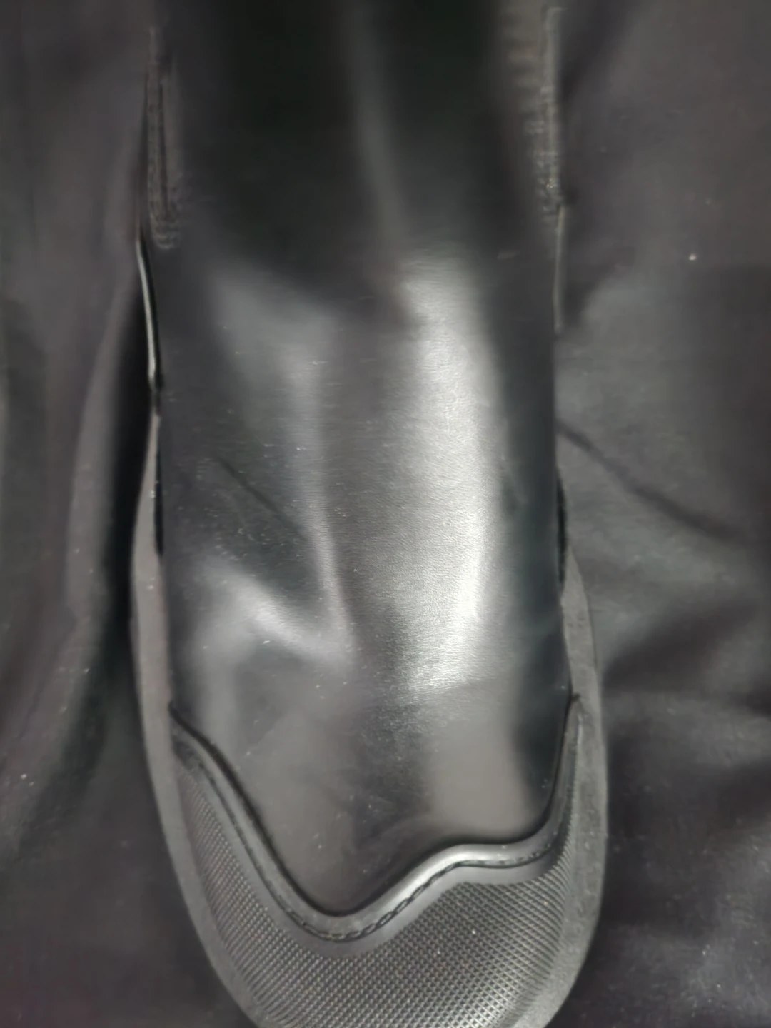 Zara Black Leather Chelsea Boots - Size 39 - photo 3
