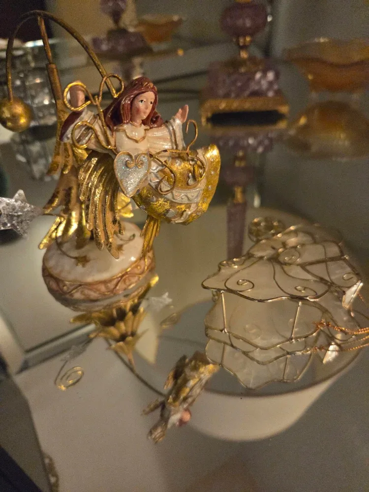 Angel Ornament with Gold Accents