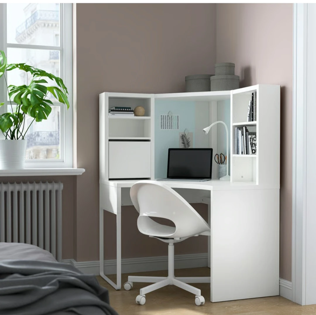IKEA Corner Desk with Hutch - White - photo 5