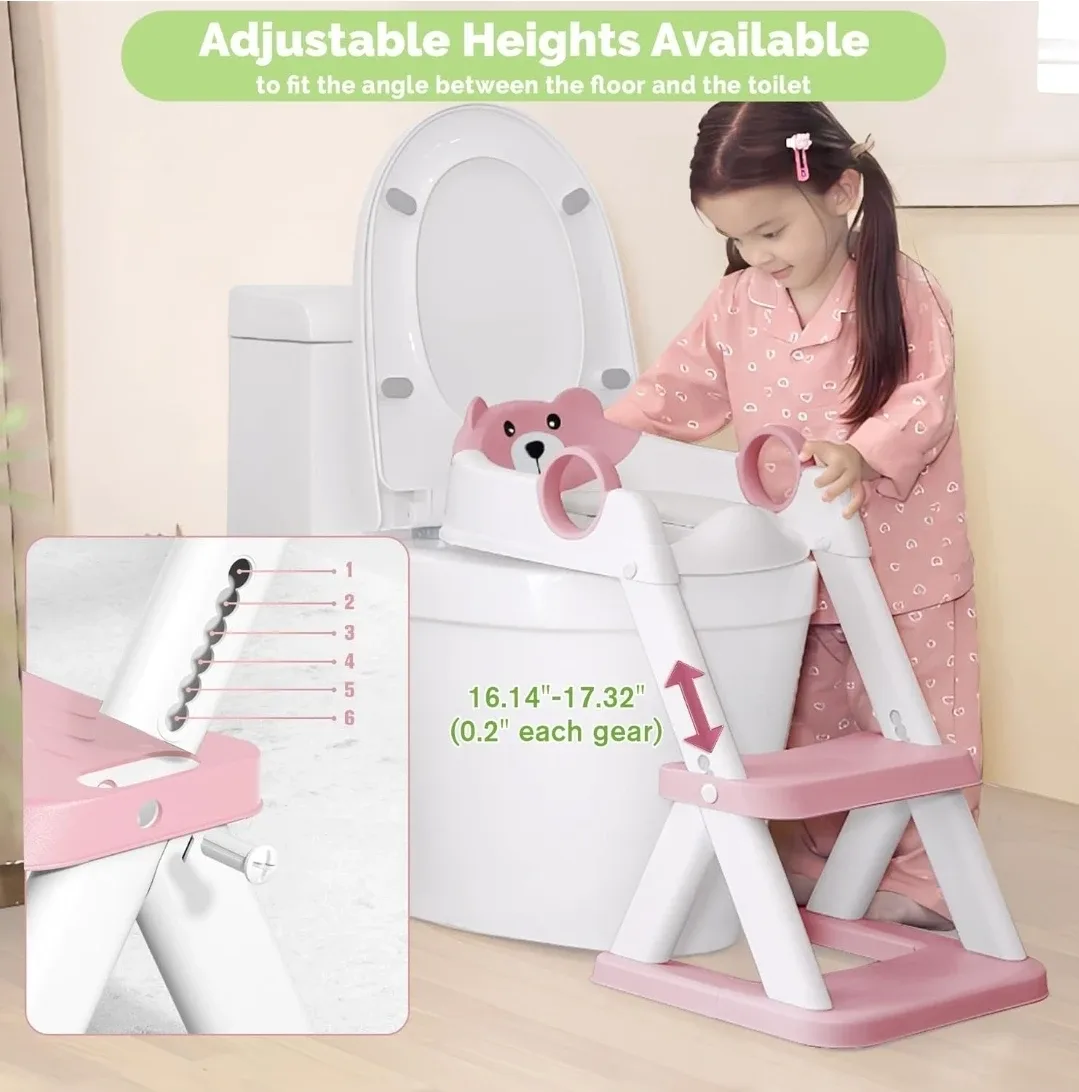 Pink Toilet Ladder for Kids- NEW image indicator(3)