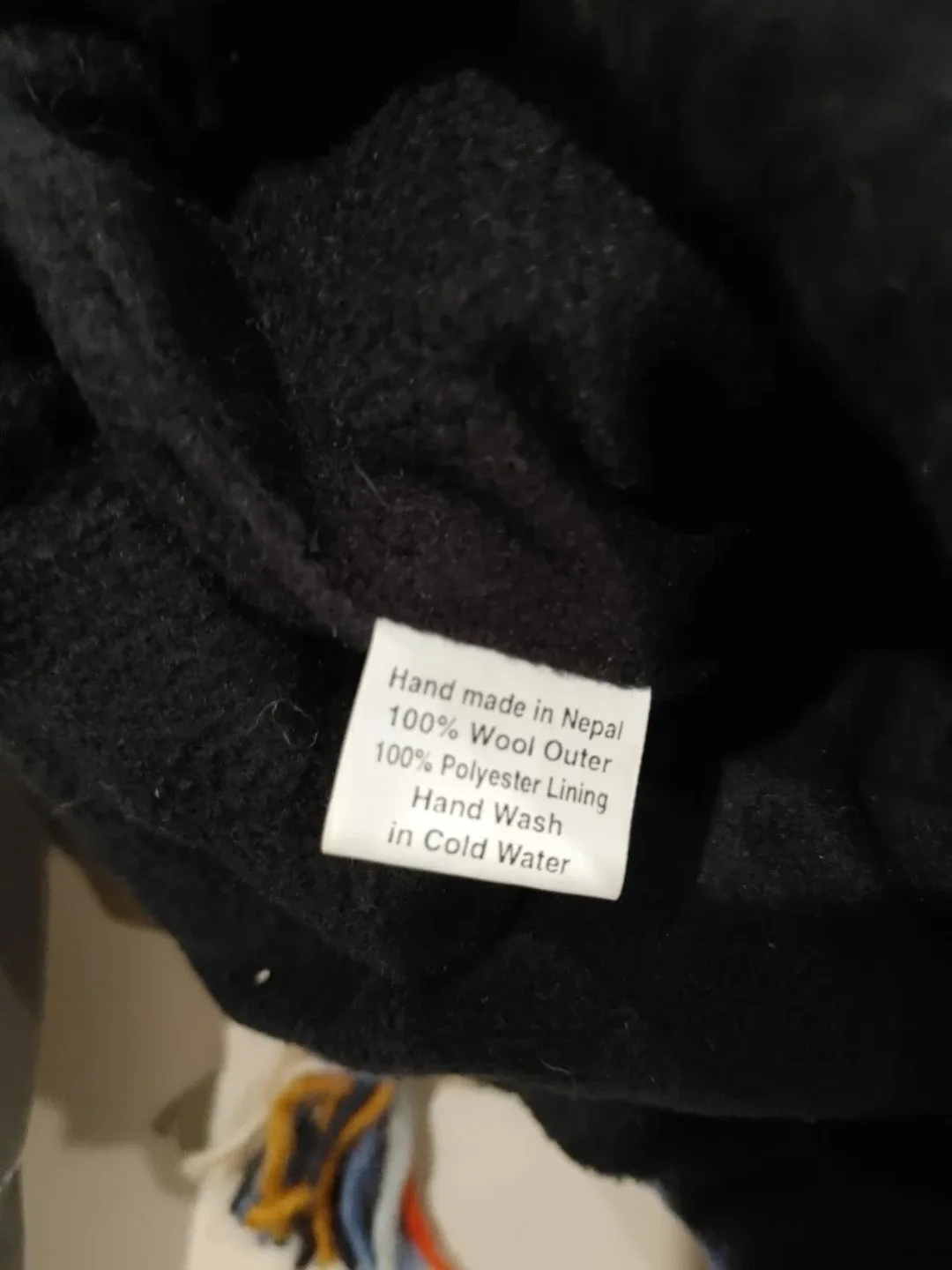 🧡BRAND NEW HANDMADE HIMALAYA WINTER WOOL HAT UNISEX ONE SIZE image indicator(4)