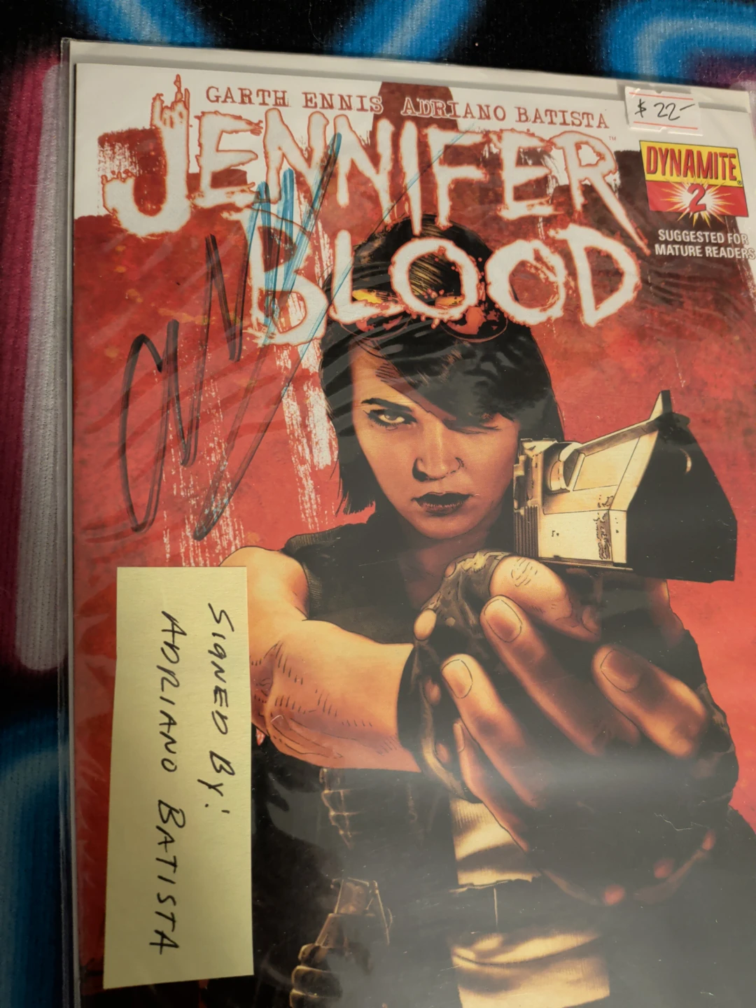 Jennifer Blood Comic Signed by Adriano Batista - photo 2