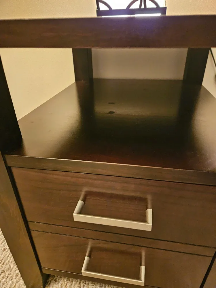 Brown Wood Nightstand image indicator(5)