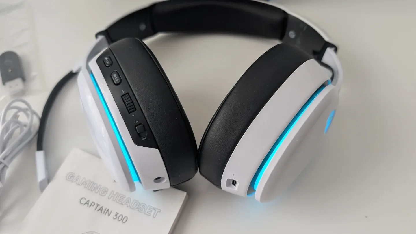 G-Lab Captain 300 Gaming Headset - White image indicator(7)