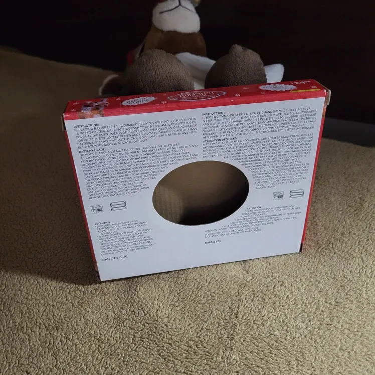 Rudolph Animated Plush with Fan and Box image indicator(3)