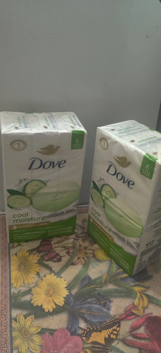 Dove Cool Moisture Beauty Bar, 6-Packx2