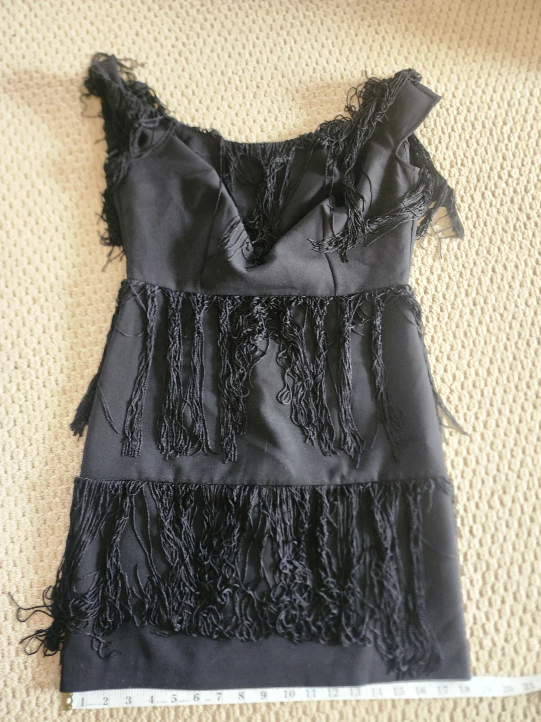 Black Fringe Dress