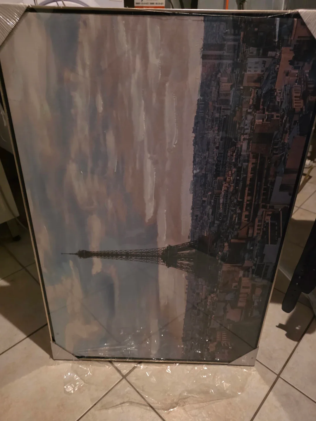 Framed Eiffel Tower Print