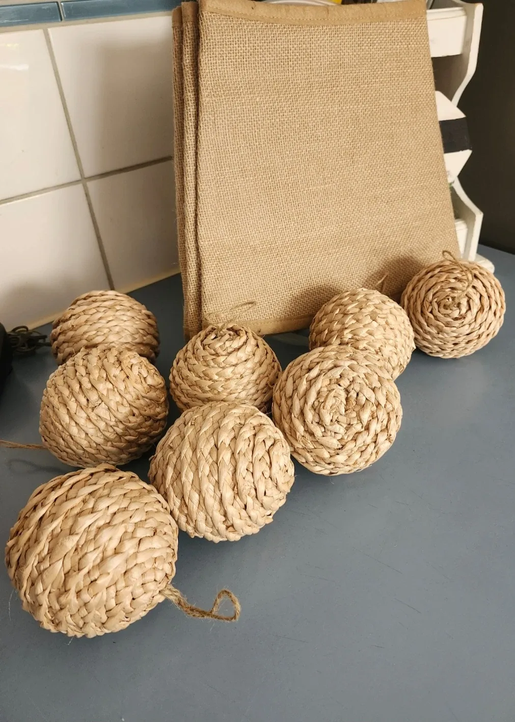 Brand New Rustic Christmas Tree Collar & Ornaments