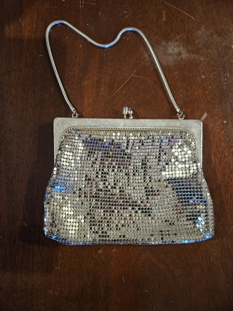 Vintage Silver Mesh Evening Bag - photo 2