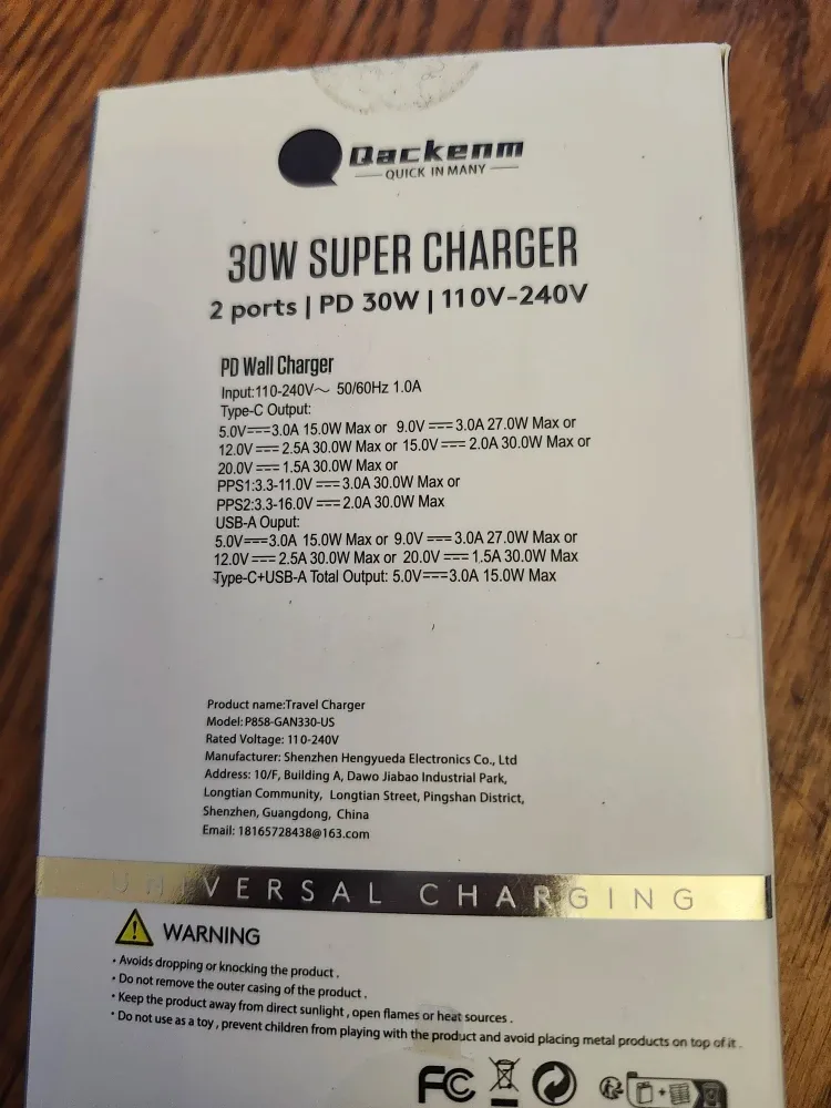 Dackenm 30W Super Charger - Universal Charging image indicator(6)