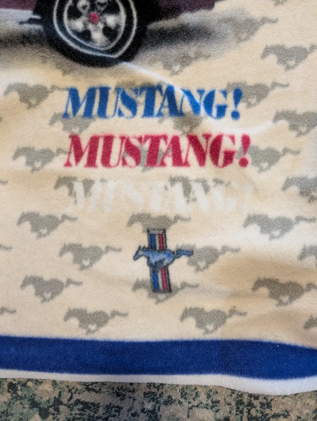 Ford Mustang 100 Years Fleece Blanket image indicator(2)