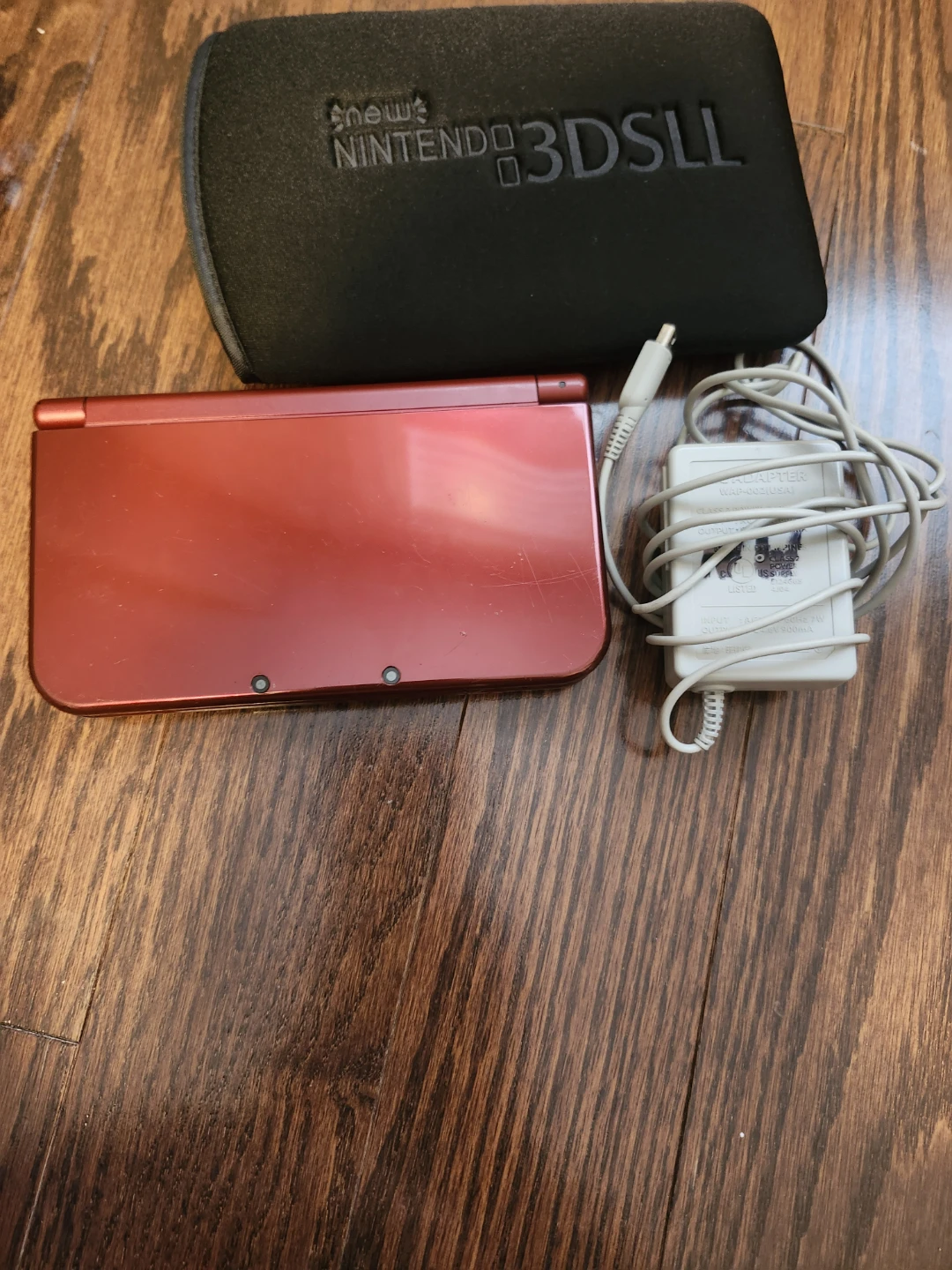 Nintendo New 3DS XL Red with Case & Charger