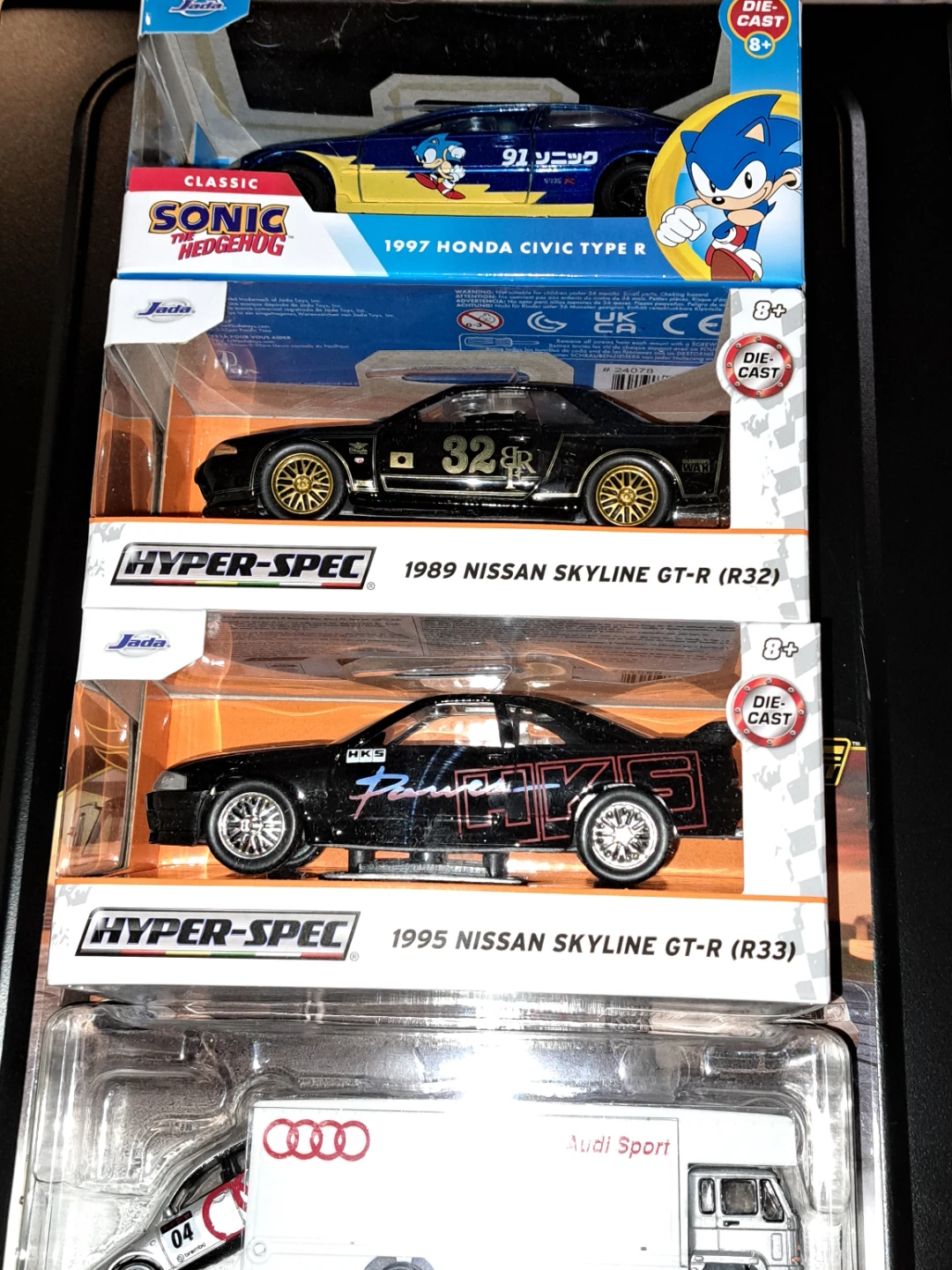 Jada/Hyper-Spec Diecast Cars/Honda/Nissan/Hot Wheels/Audi set