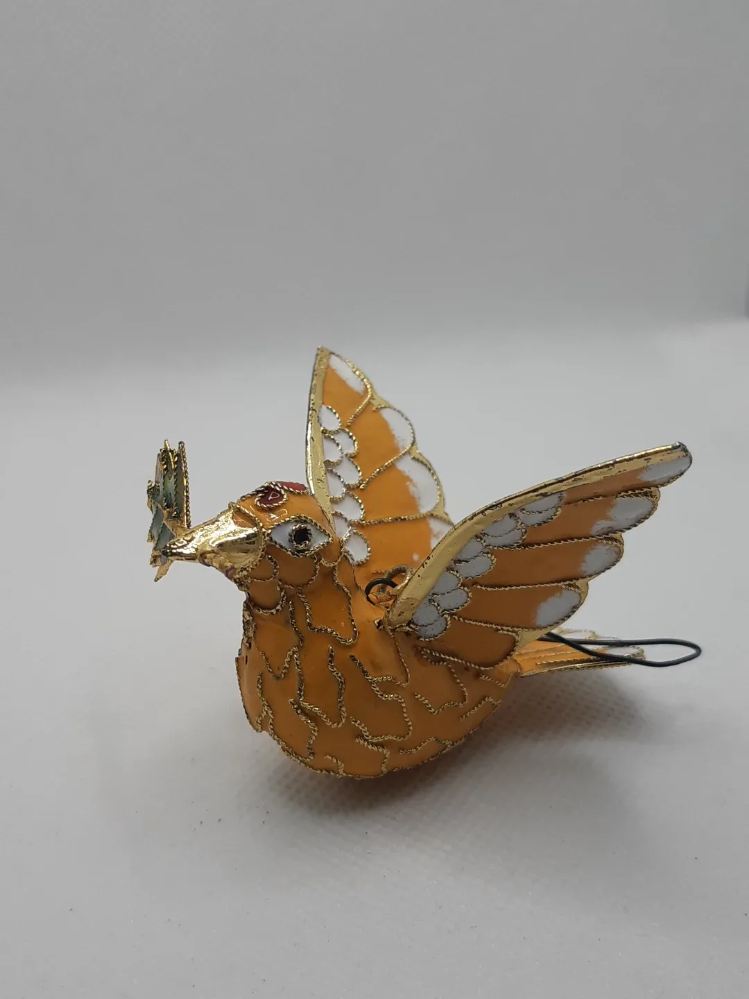Value Arts Cloisonne Peace Dove Ornament