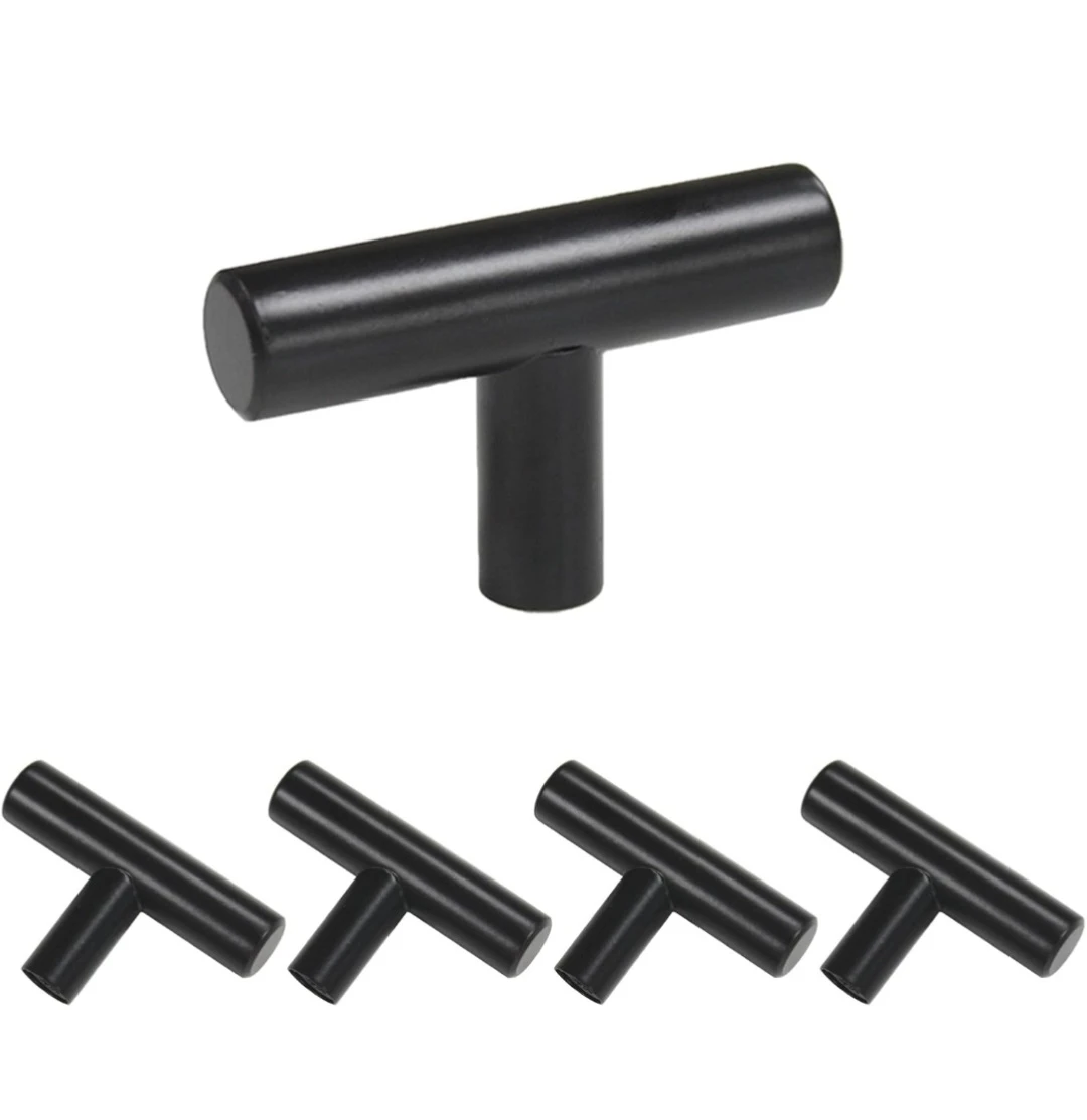 Black Cabinet Drawer Pulls Handles 10 pcs