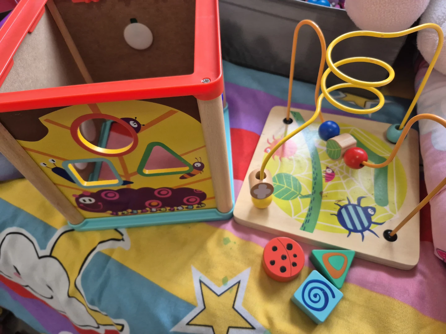 Activity Cube and Bead Maze Toy