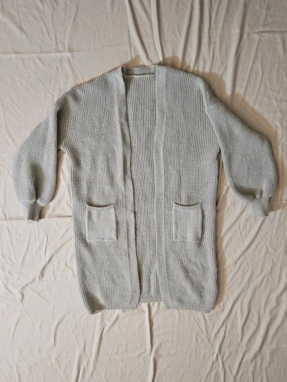 Grey Knit Cardigan