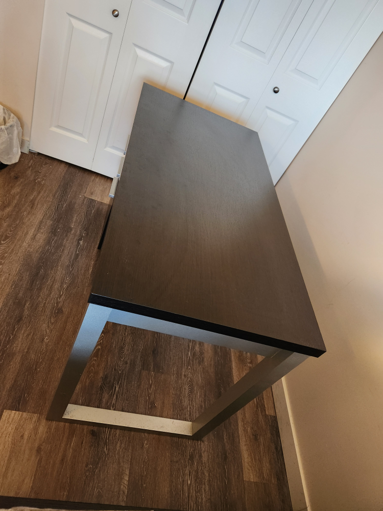 Dark Brown Desk with Drawers - photo 3