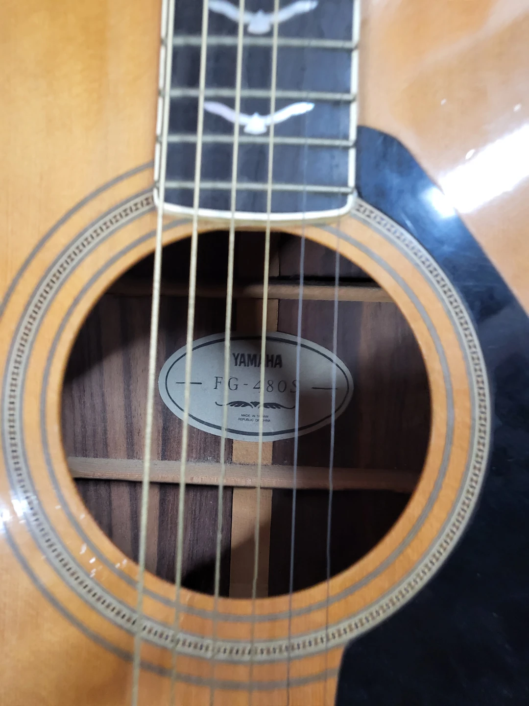 Yamaha FG-480S Acoustic Guitar - photo 4