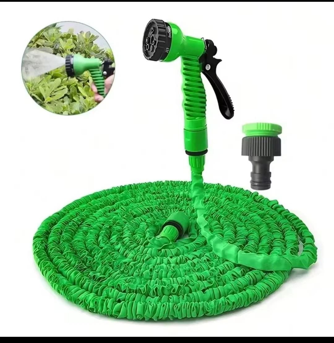 Expandable Garden Hose with Spray Nozzle