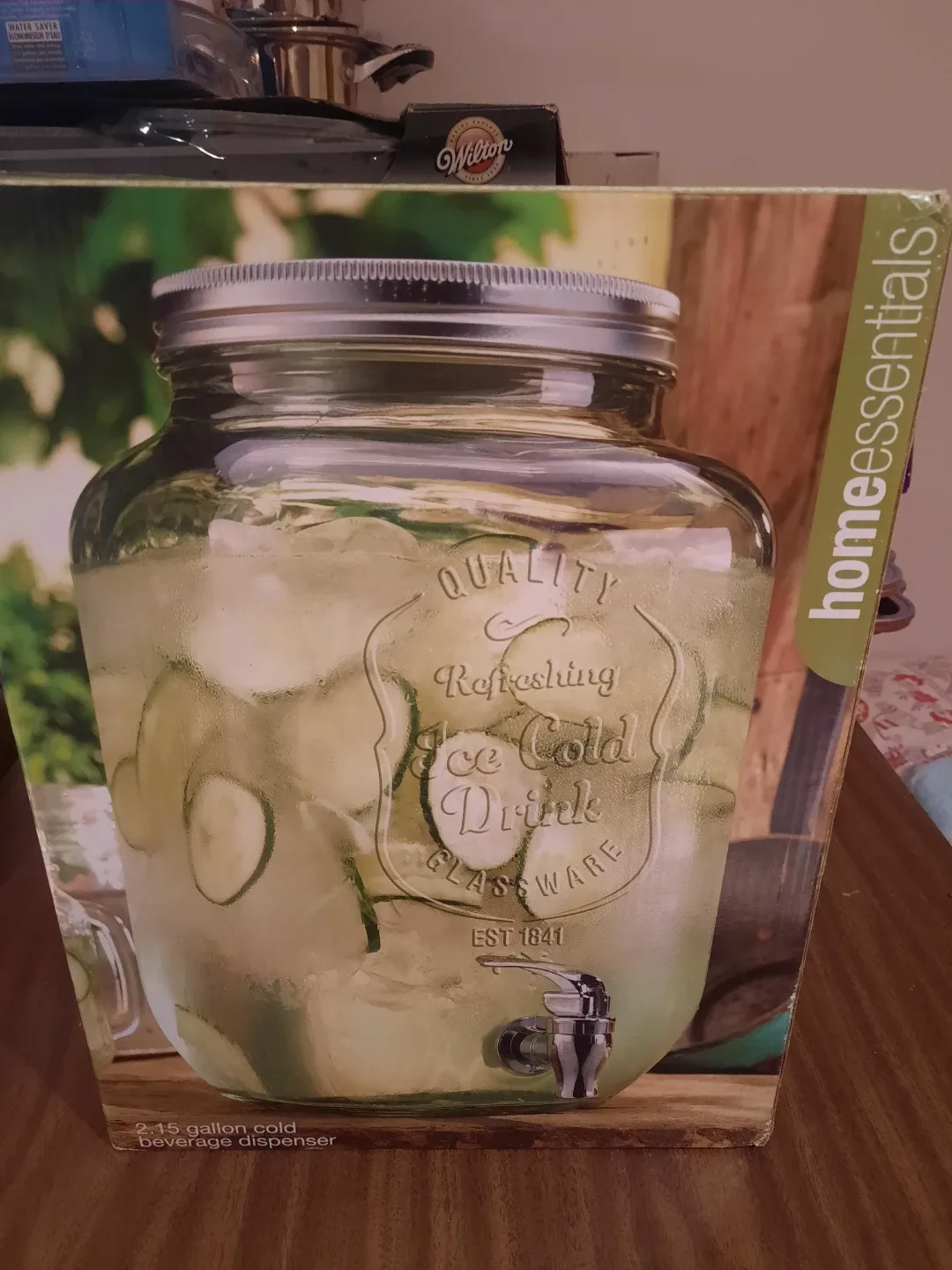 Home Essentials Cold Beverage Dispenser - 2.15 Gallon/ 8 Litres